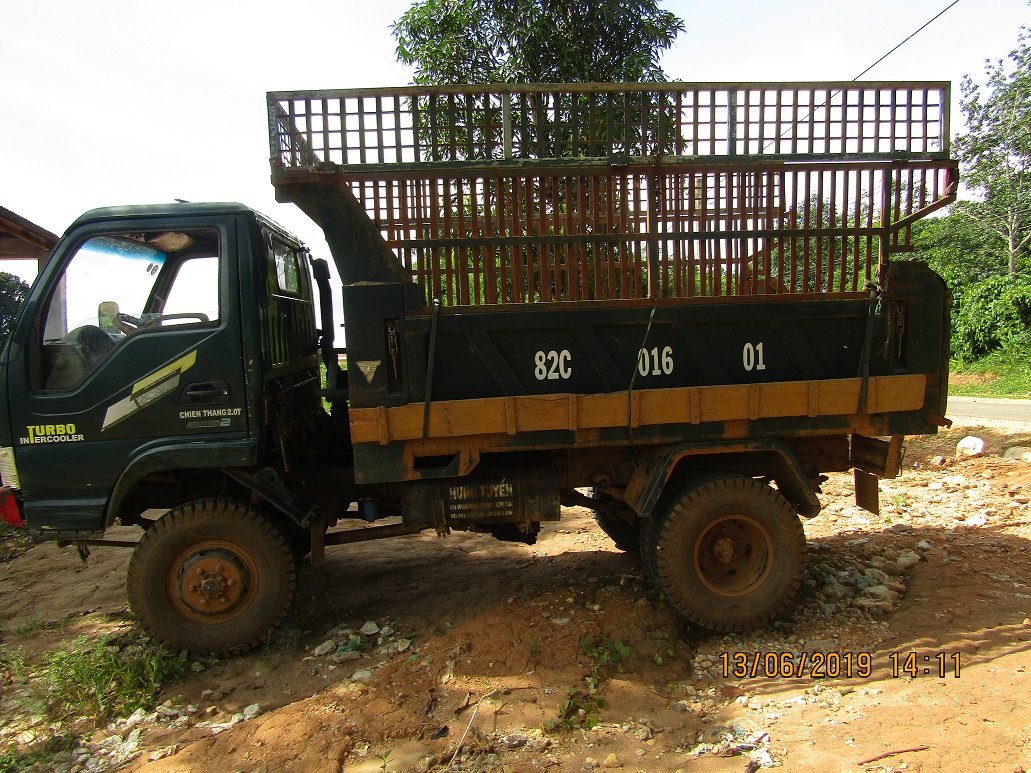Cao điểm kiểm tra xe tự ý thay đổi kích thước thùng chở hàng trên địa bàn tỉnh Kon Tum