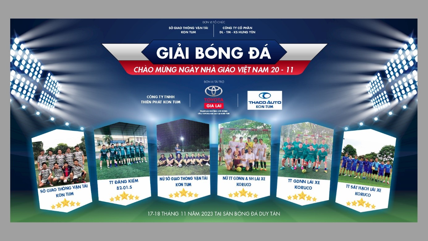 Tổ chức giải bóng đá truyền thống mừng Ngày nhà giáo Việt Nam 20/11 năm 2023